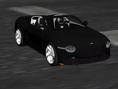 BLACK BENTLEY  Free 3D model