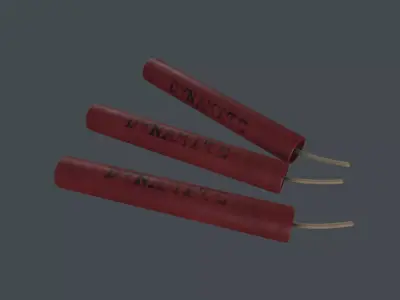 Dynamite 3D Moedel Low-poly 3D model