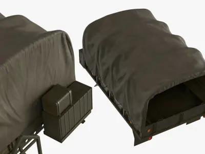  Flatbed Cargo Module with Tarpaulin Cover 