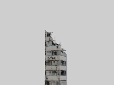  apocalyptic building 3D model