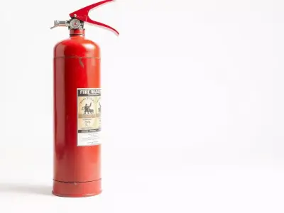 Classic Red Fire Extinguisher model pack Low-poly 3D model