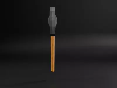 Low-poly Axe Game ready model Low-poly 3D model
