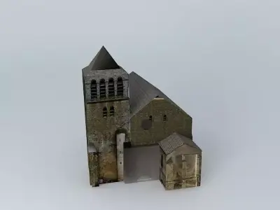 Church Mareuil Dordogne Free 3D model