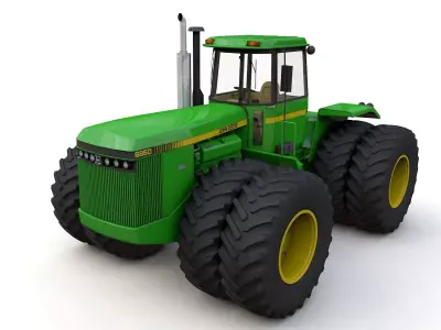 JOHN DEERE 8850 4WD Tractor 1985 3D model