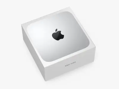 Apple Mac Mini Packaging Box 3D model