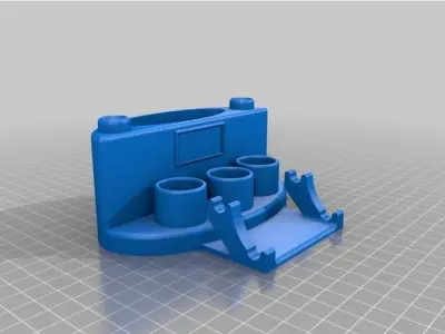 Super Station Banger Dab Weed Art Storage Wand Pot 3D model