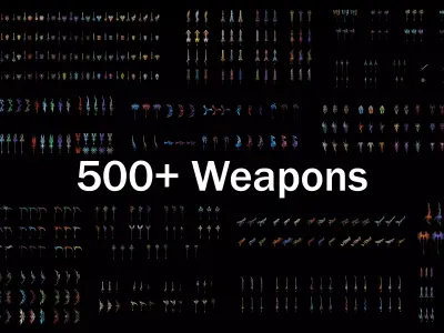 Ultimate Weapon Collection - 500 Weapons 3D Model Pack