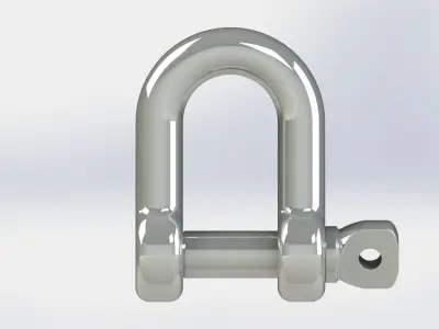 Carabiner U-shape M10 3D model