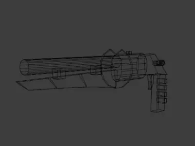 gun low poli  Free low-poly 3D model