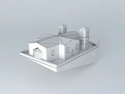 Church HOLY TRINITY-OVER CITY KYPARISSIA Free 3D model
