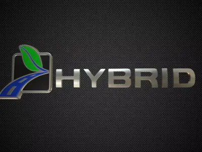 hybrid logo 3D model