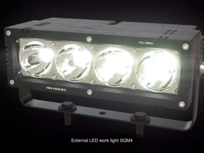 External LED work light SQM Collection 3D Model Pack purchase