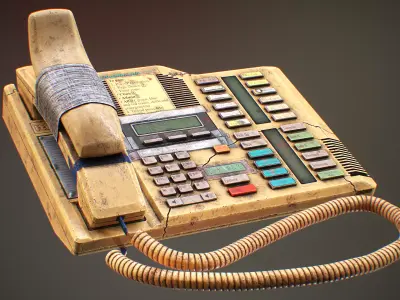 OFFICE PHONE Nortel NT8B40 M7324 by mkaplunow Low-poly 3D model