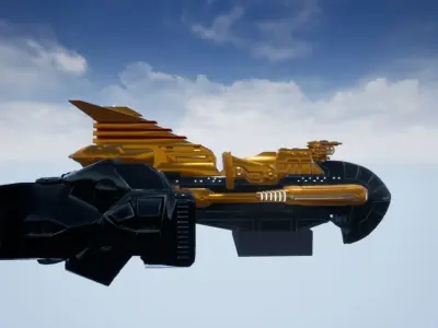 SciFi spaceship Low-poly 3D model purchase