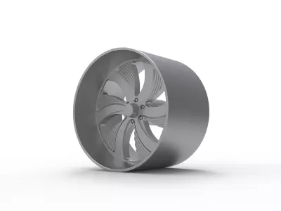 FOOSE BEL AIR 6 WHEEL 3D PRINT MODEL  3D print model