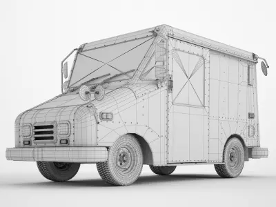 Mail Truck 04 3D model