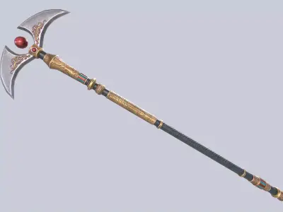 Anubis weapon Low-poly 3D model