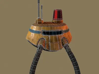 RoboHeadV2 star wars spaceship - star wars spaceship Low-poly 3D model