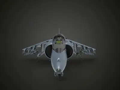 harrier jet fighter 3D model