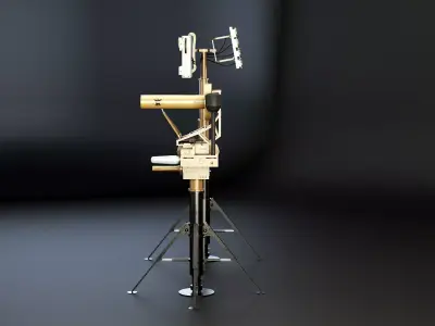 Anti Drone System Sand Camo Low-poly 3D model