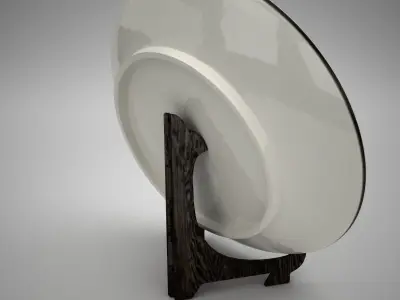 KAKIEMON japanese plate with birds 3D model