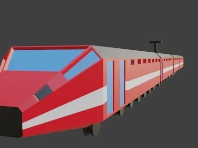 Train Low-poly 3D model shop
