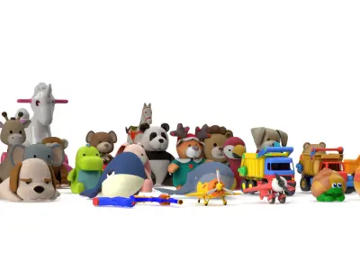 Childrens Toys Pack 1 3D model