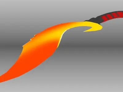 Fire Dagger 3D model