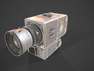 Hasselblad 500EL - Apollo 15 Mission Low-poly 3D model