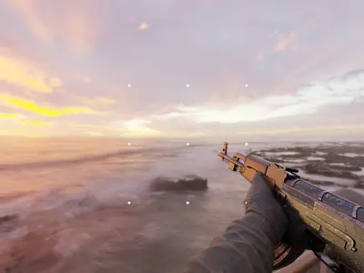 AK47 Battle Ready Game And Render Asset Low-poly 3D model