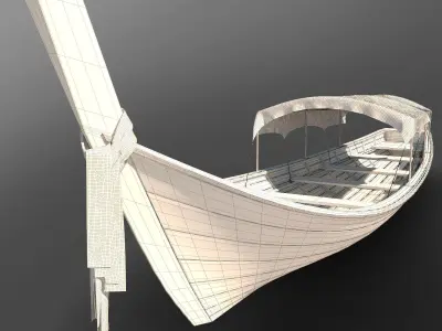 3D Boat model thai long - thai long 3D model