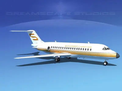 Douglas DC-9-15 Sonorra Air Charter 3D model