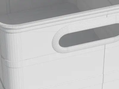 Aluminum Container 001 L 3D model