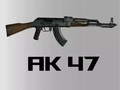 AK47 Kalashnikov Rifle 3D model