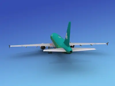 Airbus  A320 Aer Lingus 3D model