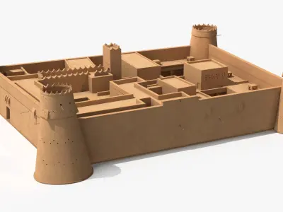  Desert Fortress Layout AlMasmak 