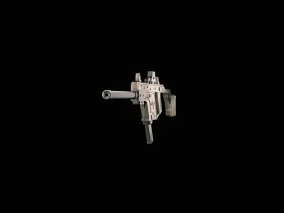 Kriss Vector Low-poly 3D model 4