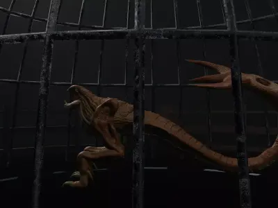 Alien Low-poly 3D model