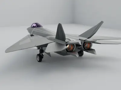 Q 01 Stealth Jet Fighter Design 3D model