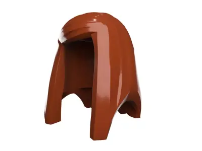 Custom3Dprint Minifigure Accessory - Minifigure Hair S2 - 010 3D print model