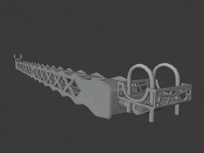 STEEL LADDER BAR 3D model