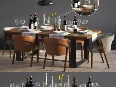 Dinning Set 04 3D model