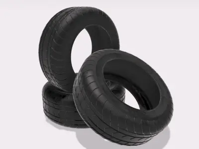 Free tire model Free low-poly 3D model