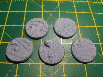 32mm trench base set Pre-supported 3D print model