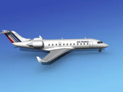 Canadair CRJ200 Air France 3D model