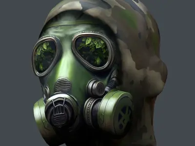 Helmet 3d model military combat Military scifi helmet  Low-poly 3D model purchase
