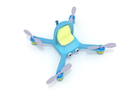 Cartoon Quadcopter 3D model