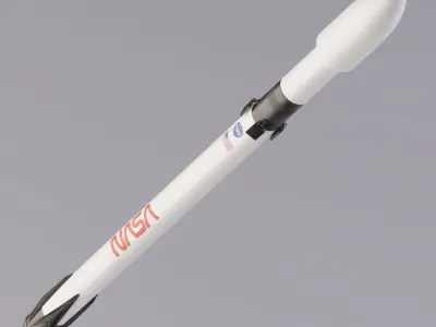 SpaceX Falcon 9 Rocket 3D model