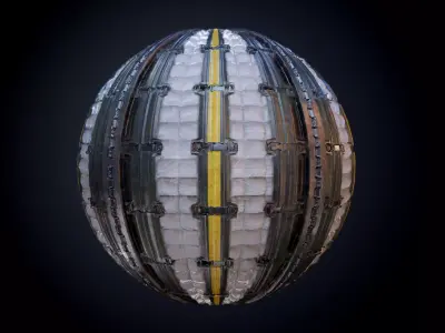 Sci-Fi Military Seamless PBR Texture 43 Texture