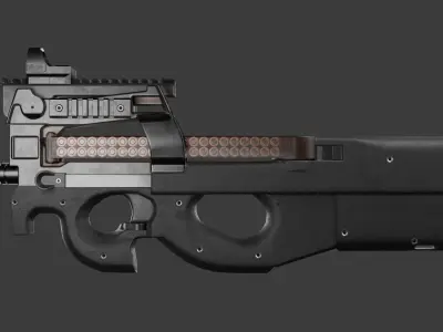 P90 Firegun 3D model